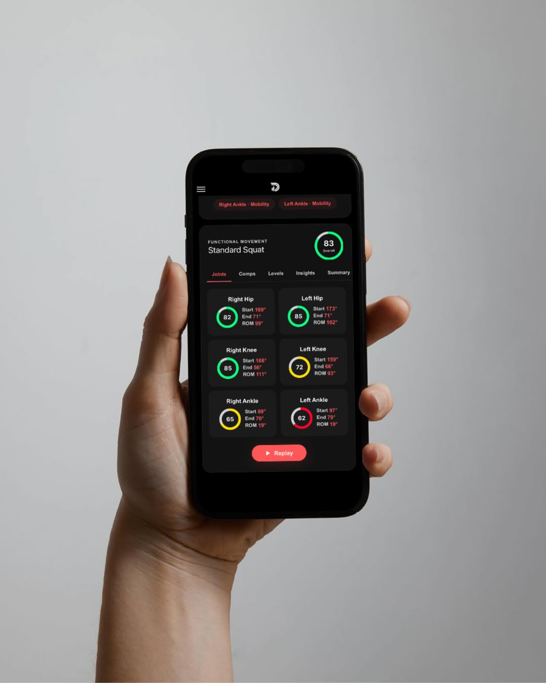 app — Joints view