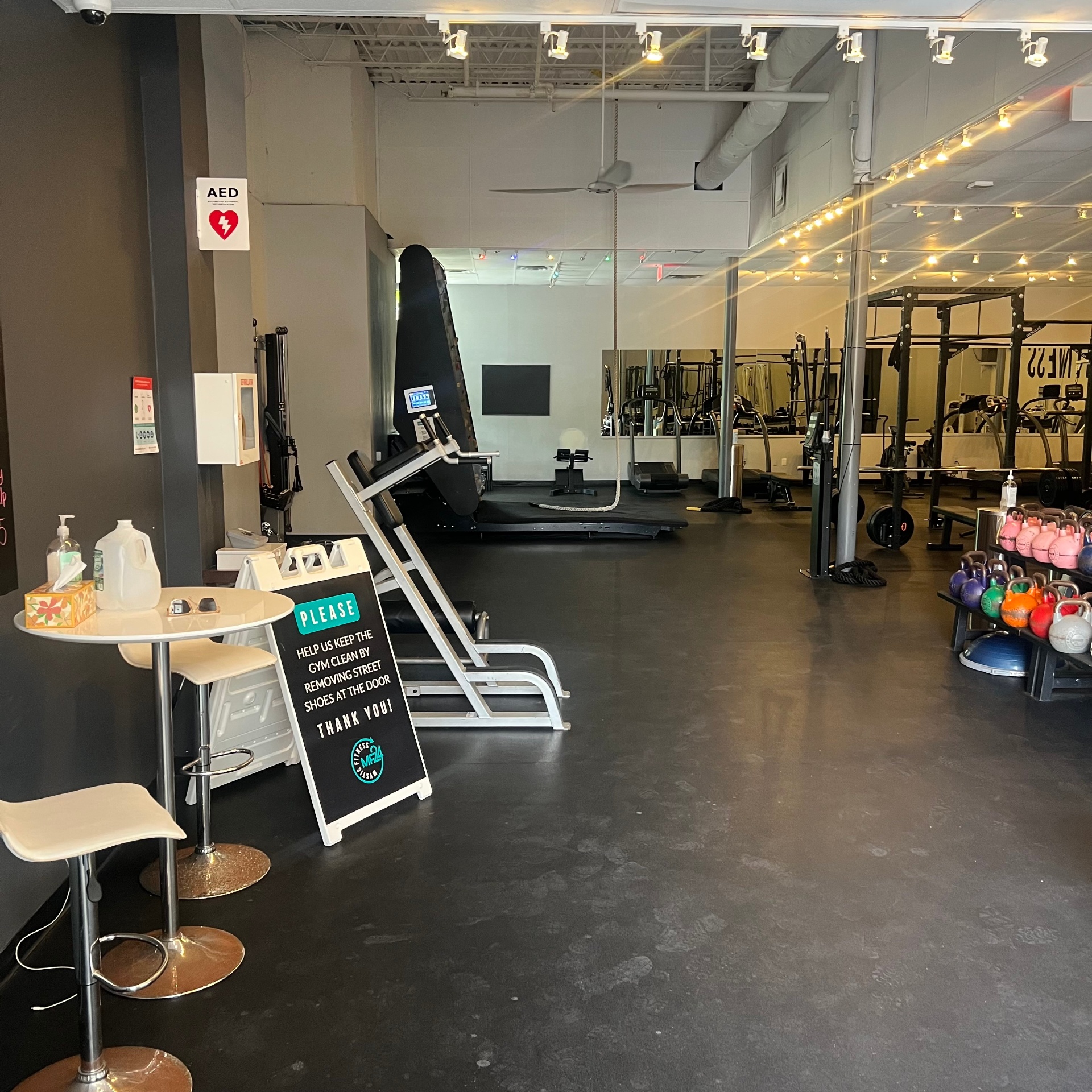 Inside the All Around Personal Training studio